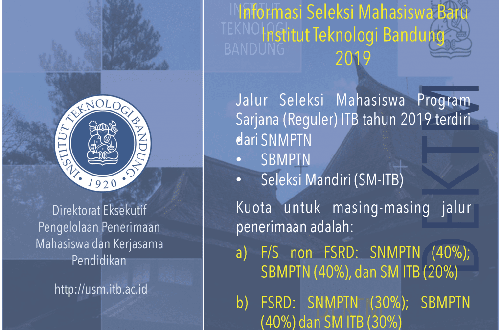 Persyaratan Umum Kelas Internasional ITB