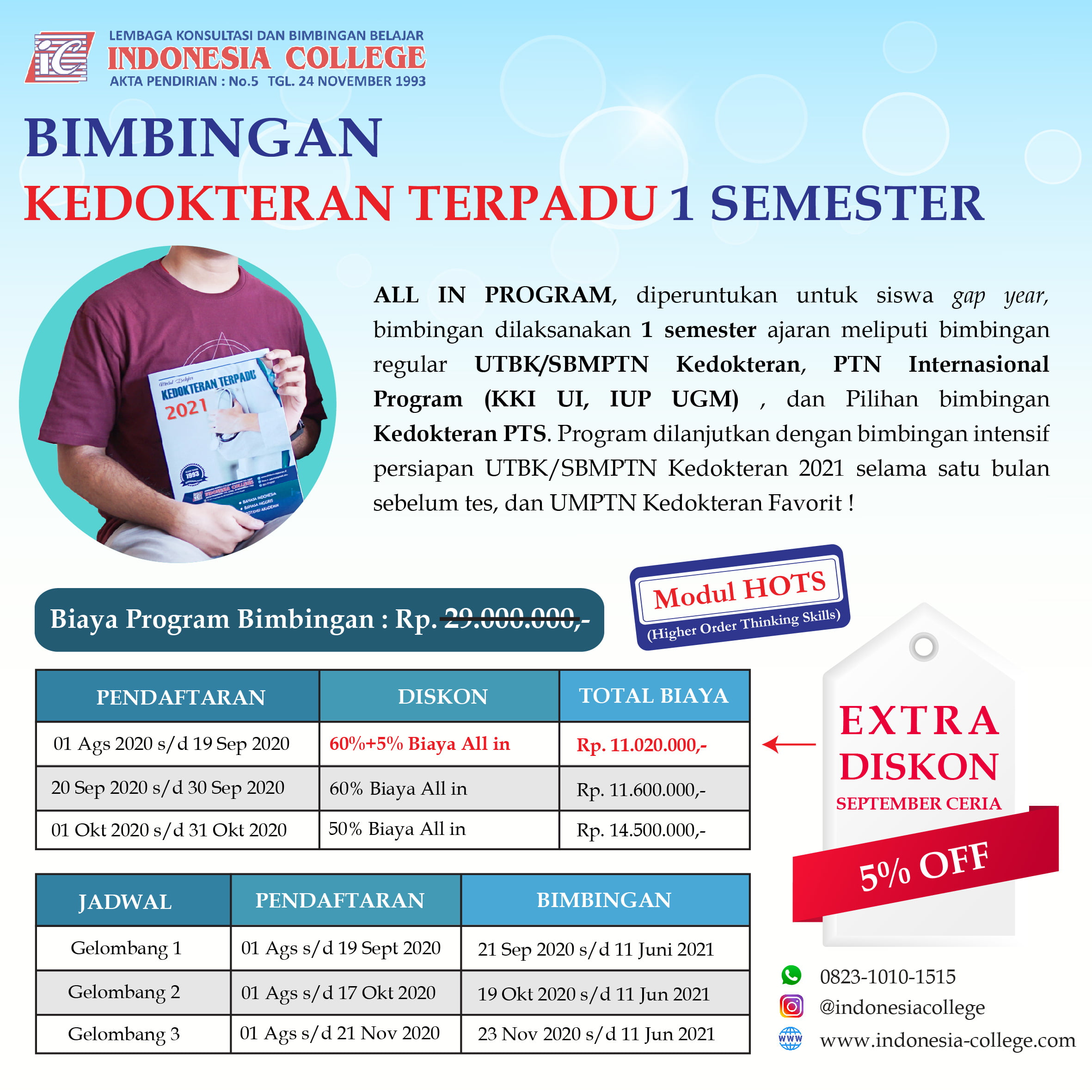 bimbel Kedokteran tepadu semester