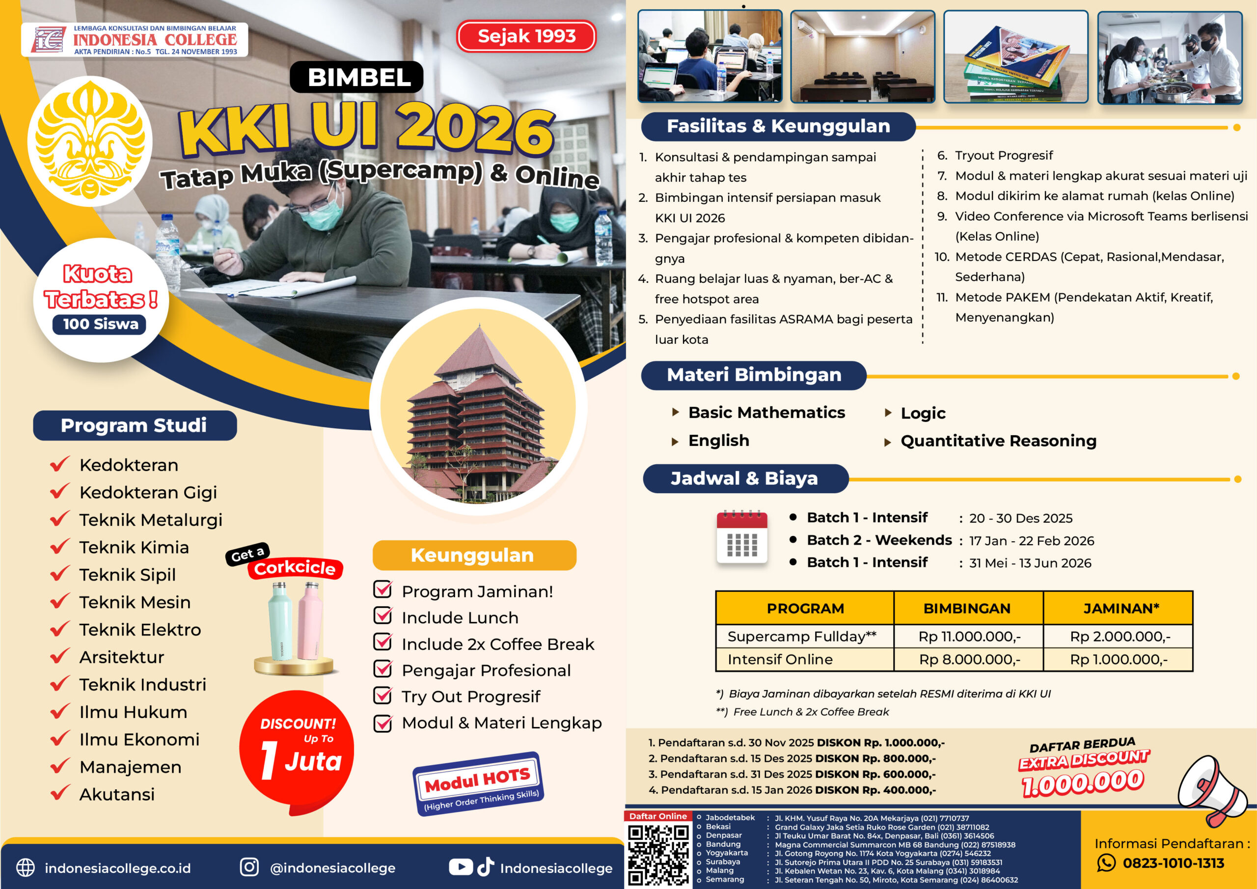 Bimbel KKI UI 2026 Bimbel KKI UI 2026 by Indonesia College