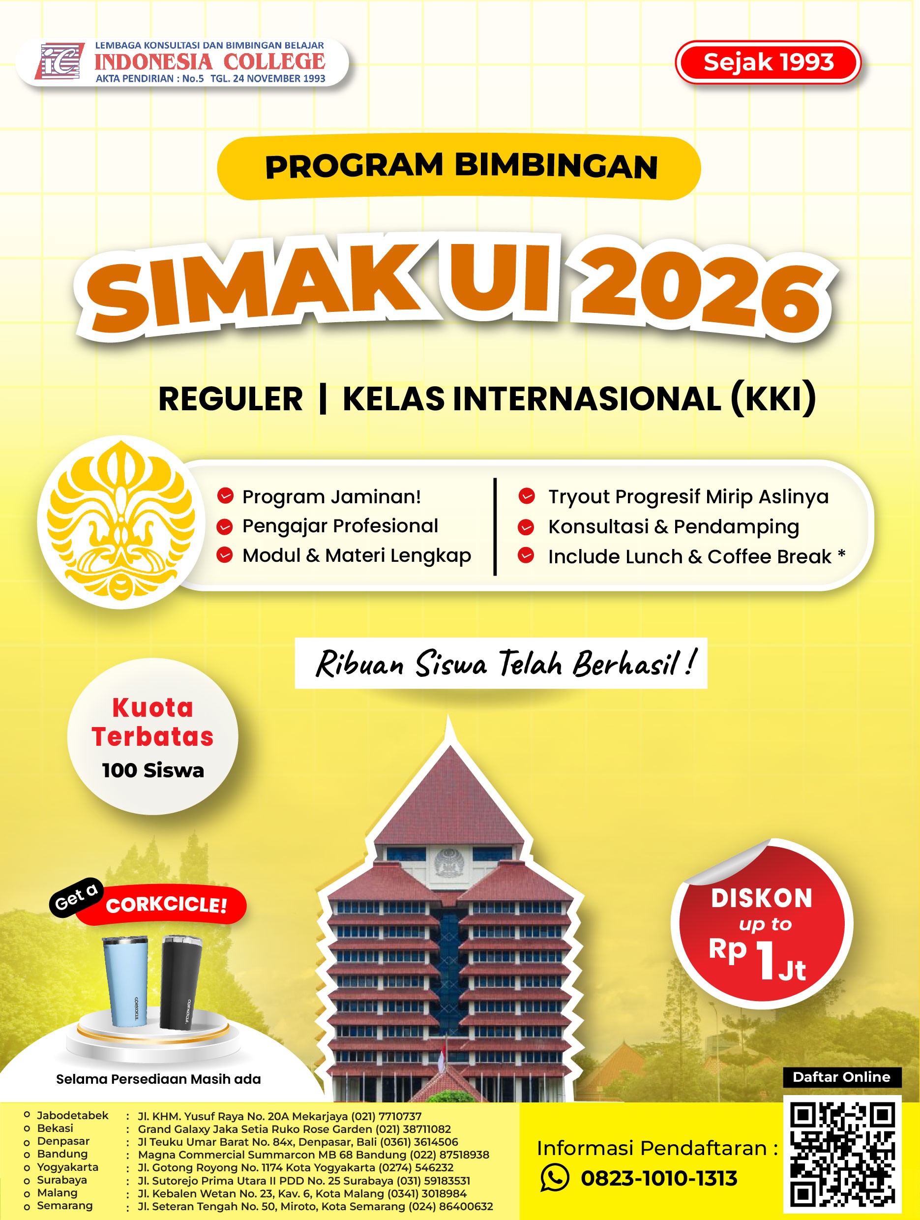 Bimbel SIMAK UI 2026 - Reguler & Kelas Internasional UI