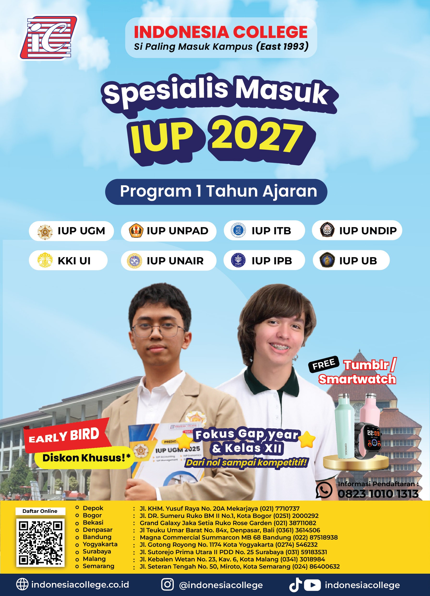 Bimbel IUP 1 Tahun Ajaran 2027