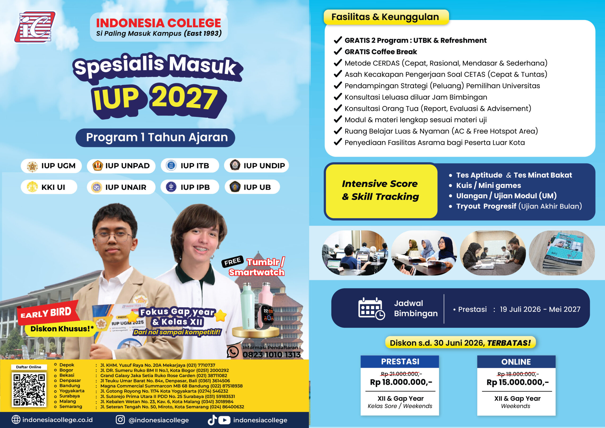 Bimbel IUP 1 Tahun Ajaran 2027