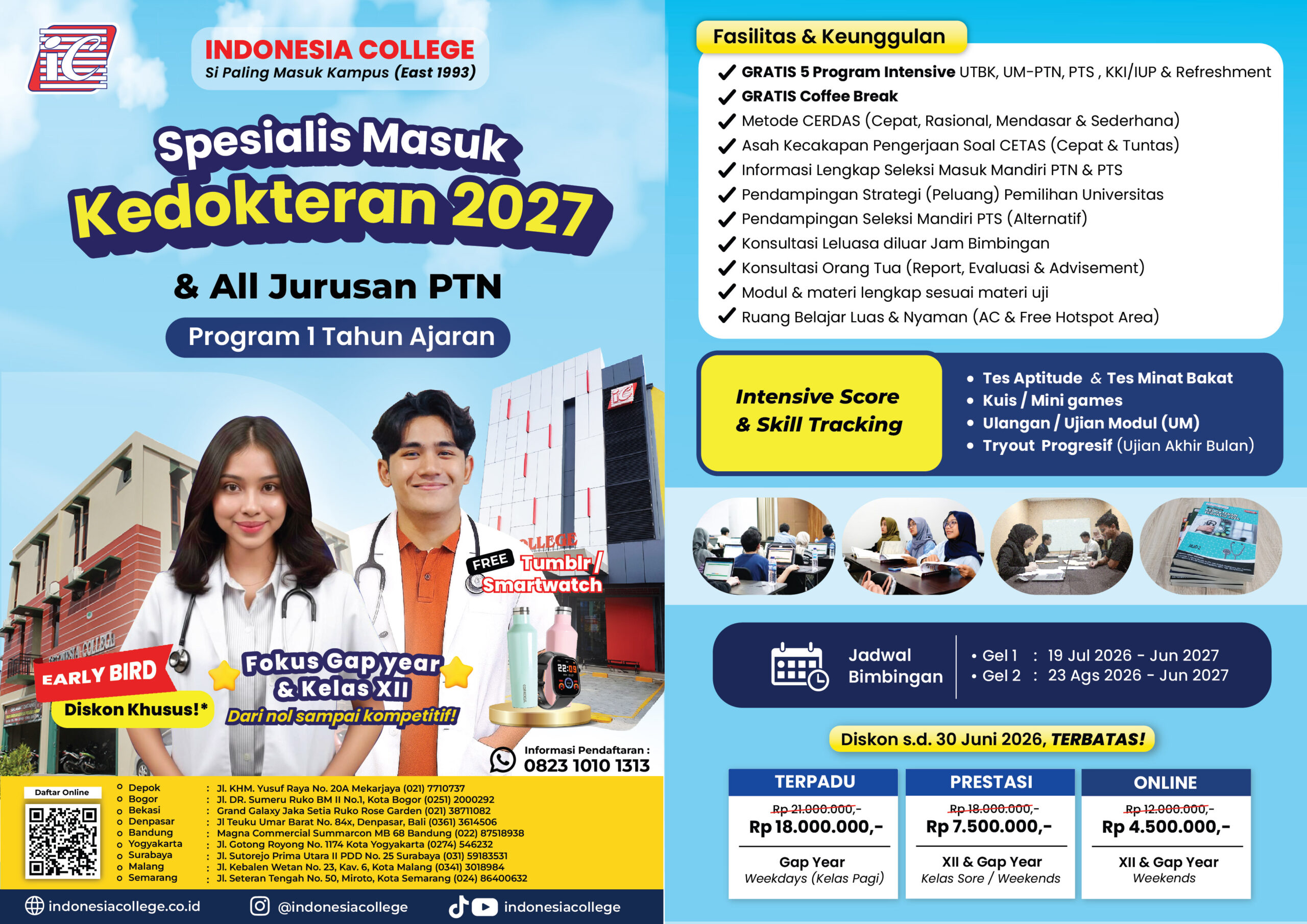 Bimbel Kedokteran 1 Tahun Ajaran 2027