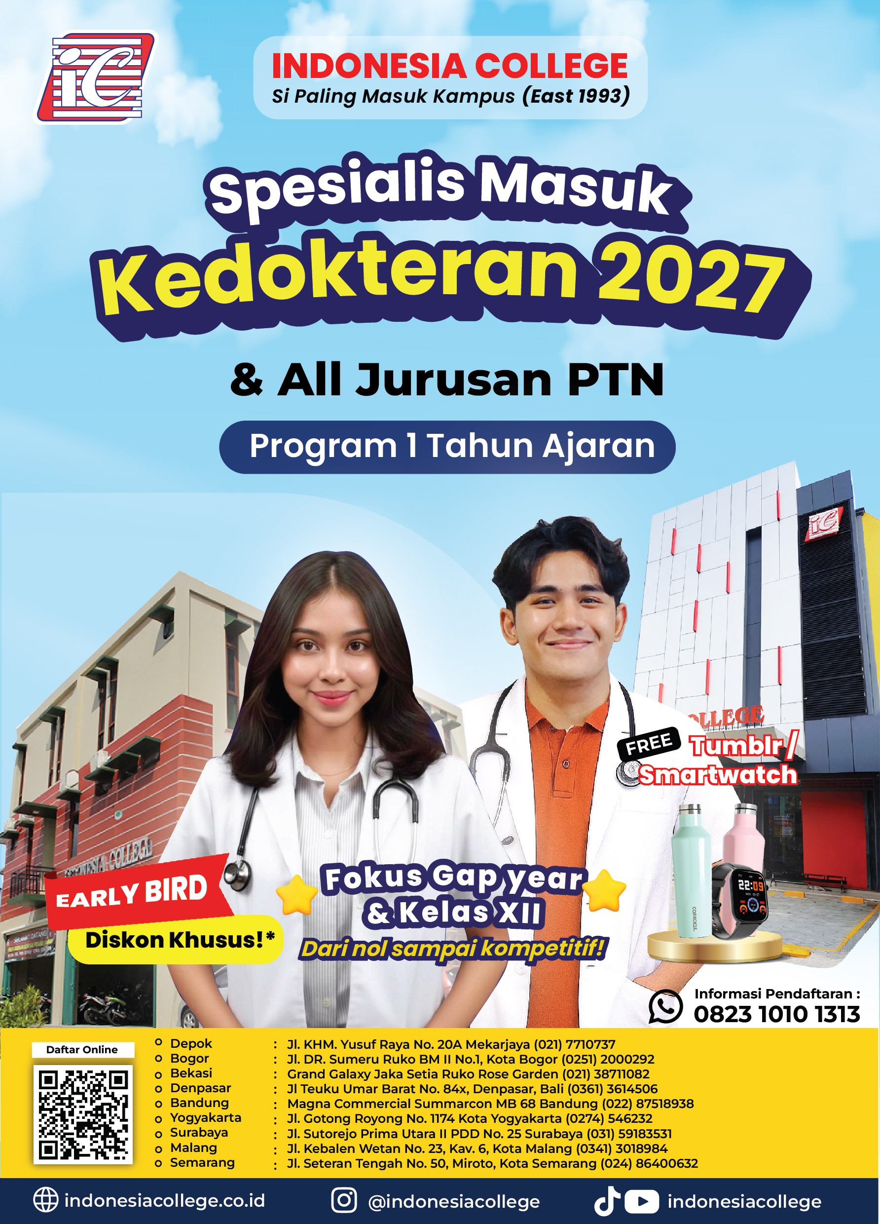 Bimbel Kedokteran 1 Tahun Ajaran 2027 