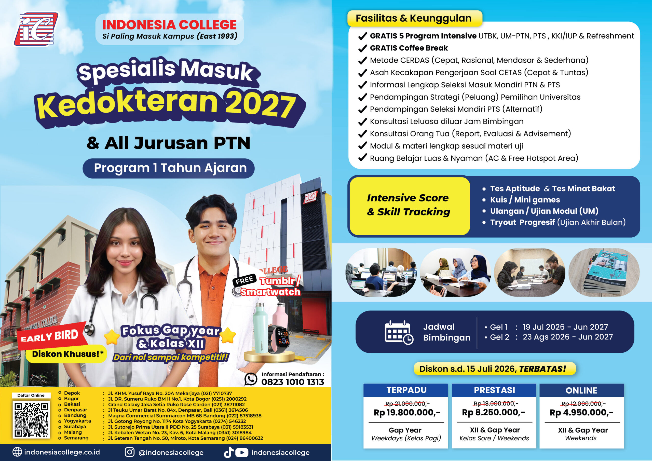 Bimbel Kedokteran 1 Tahun Ajaran 2027 